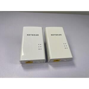 Netgear Powerline 1000 PL1000 Ethernet Adapter Kit 2 Pack Tested Working